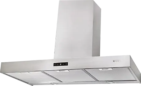 شفاط بلت ان بريمير حرف تي ، 90 سم، 4 سرعات، تحكم باللمس ستانلس ستيل، فضي، A1-Italya