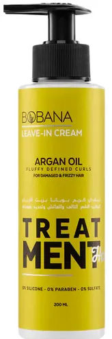 Bobana Leave-In Hair Cream for Damaged Hair with Argan Oil Extract 200ml