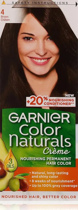 صبغة شعر كولور ناتشرلز من غارنييه 4 بني