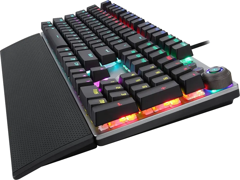 Aula Wired Gaming Keyboard, RGB Backlit, 108 Keys, USB, Black, F2058