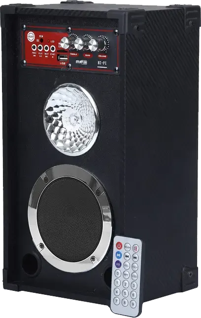 Goldey Subwoofer Speaker, 1.0 Channel, Bluetooth, USB, Black, GS-S43