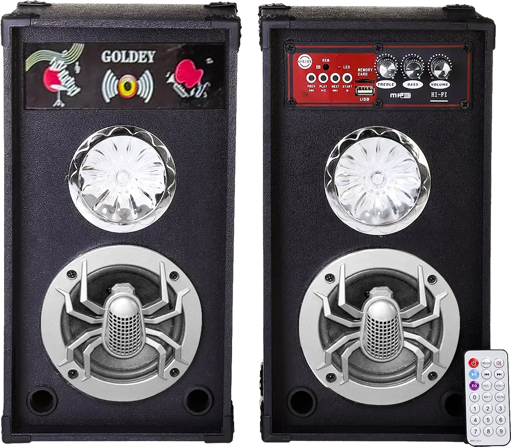 سماعات صب جولدي، ريموت كنترول، مدخل USB ، أسود، GSD403.404