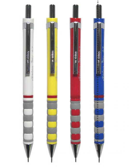 Rotring Tikky Mechanical Pencil, 0.7 mm Lead, Yellow
