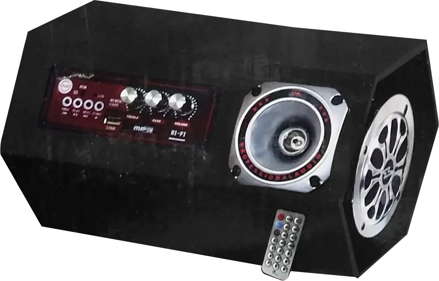 Goldey Subwoofer Piezo 4, 1.0 Channel, 4inch, USB, Bluetooth, Black