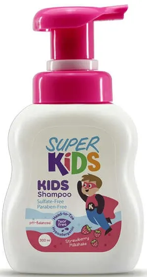 Super Kids Strawberry Milkshake Shampoo, 300ml