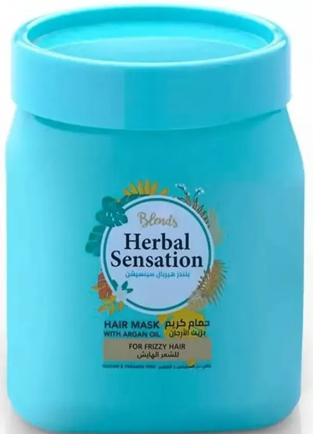 حمام كريم بزيت الارجان للشعر الهايش من هيربال سينسيشن، 600 مل