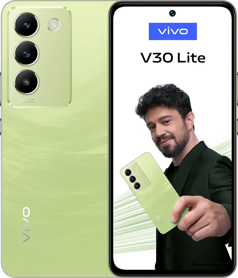 VIVO V30 Lite Dual SIM, 256GB Memory, 8GB RAM, 4G LTE, Breeze Green