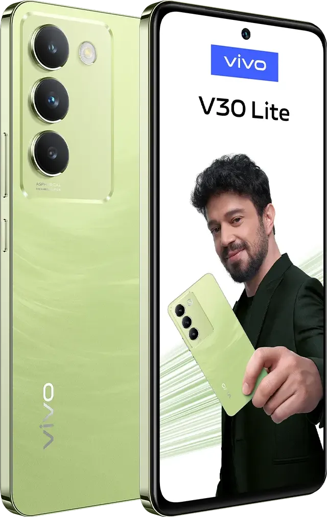 VIVO V30 Lite Dual SIM, 256GB Memory, 8GB RAM, 4G LTE, Breeze Green