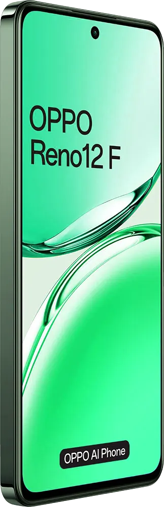 Oppo Reno 12 F Dual SIM Mobile , 256GB Memory, 8GB RAM, 4G LTE, Olive Green