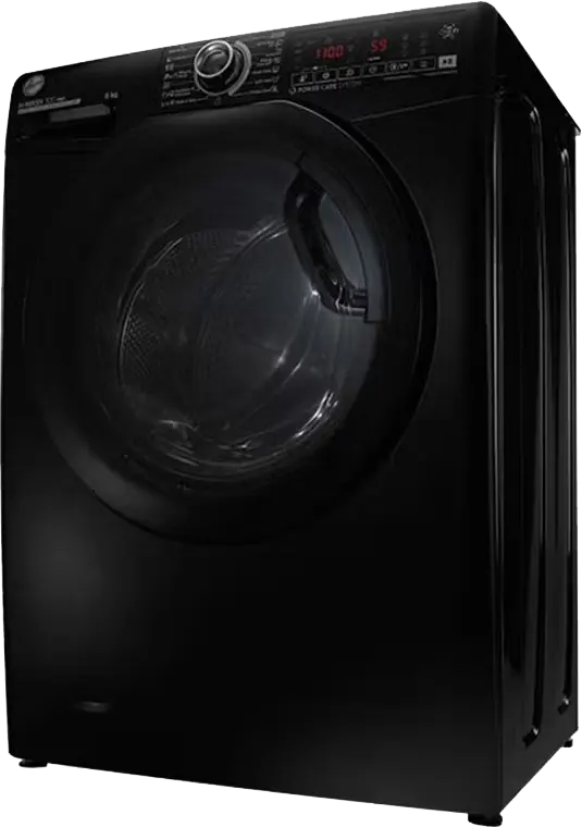 Hoover Front Loading Full Automatic Washing Machine 8 kg, 1300 RPM, Inverter, Steam, Digital Display, Black, H3WS38TAMF7B-ELA