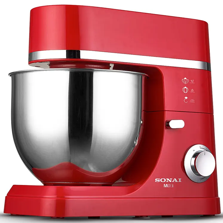 Sonai Mixer, 1200 Watts, 7 Liters, 6 Speeds, Red, SH-M990