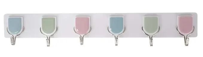 6 Pieces Double Hook Hanger, Colors