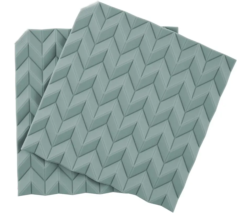 قاعده سخن سيلكون زيجزاج 19 سم، 2 قطع،ألوان