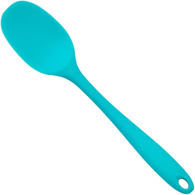 Flat Silicone Serving Spoon, Multicolor