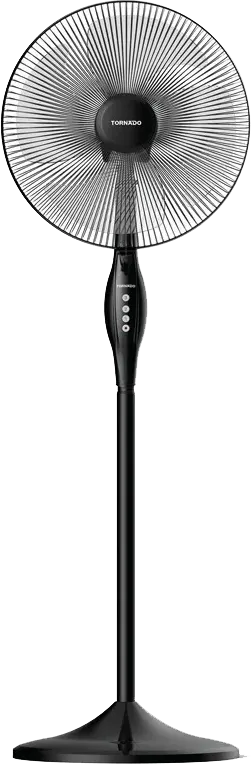 Tornado Stand Fan, 16 In, Black, TSF-16W
