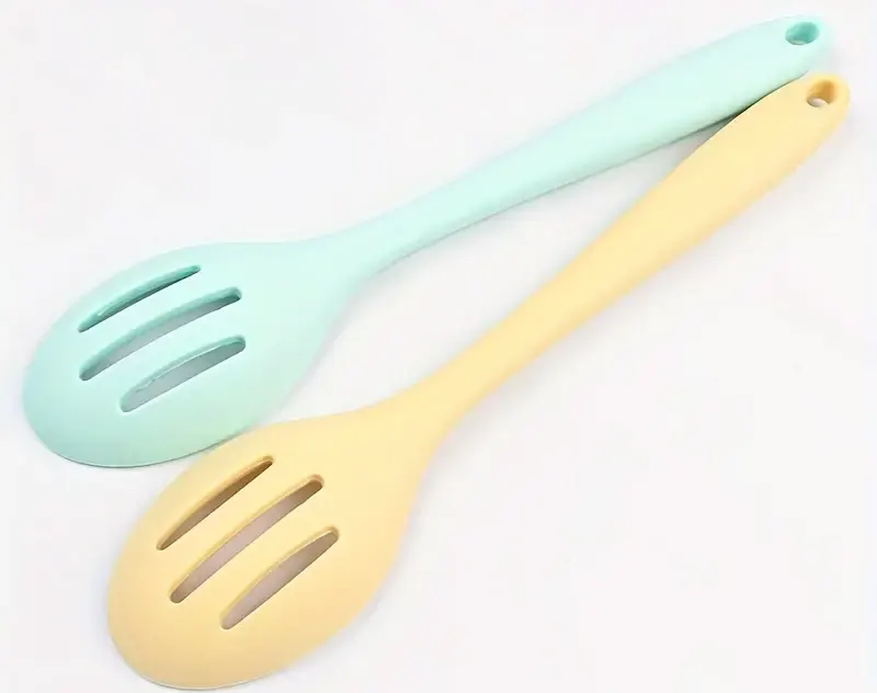 Silicone Perforated Deep Spoon, Multicolor