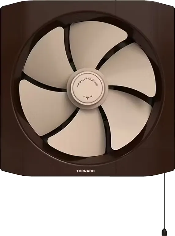 Tornado kitchen Ventilating Fan, Frame 25*25cm, inner fan diameter 20cm, cream x brown, TVH-20CN