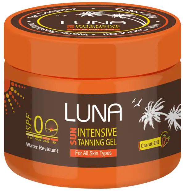 Luna Sun intensive tanning gel Water Resistant, 130 gm