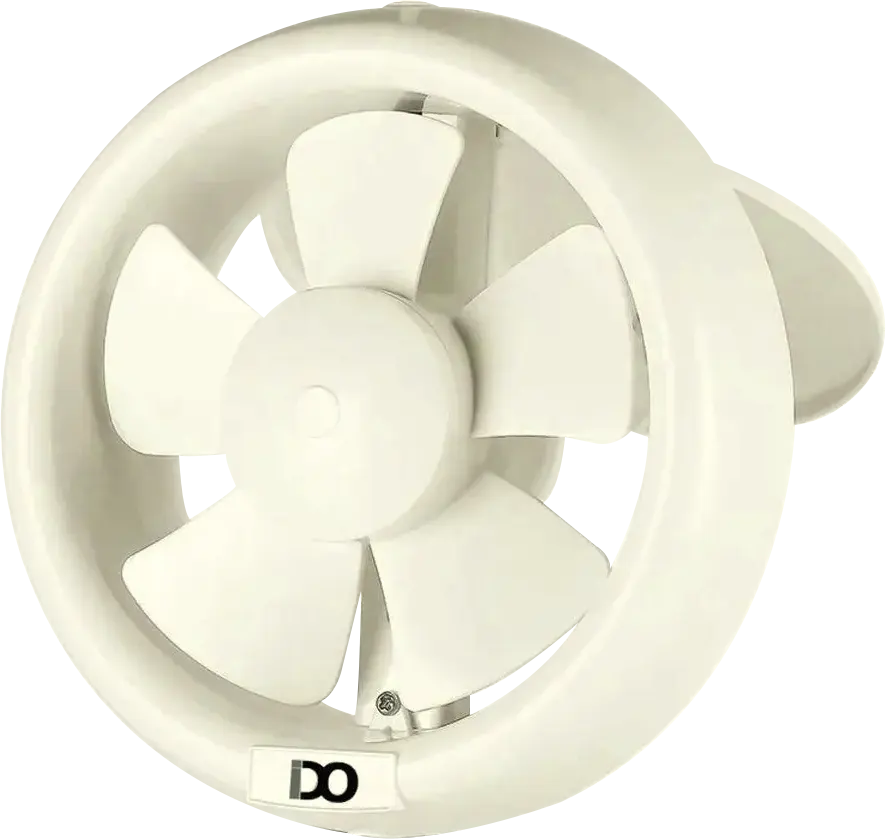 IDO Bathroom Ventilating Fan, 20cm, Circular, Ivory White, GVF20-OWH