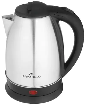 غلاية مياه كهربائية ستانلس ستيل ارماديللو، 2 لتر، 1500 وات، فضي، SDA-KTL-BK-0002
