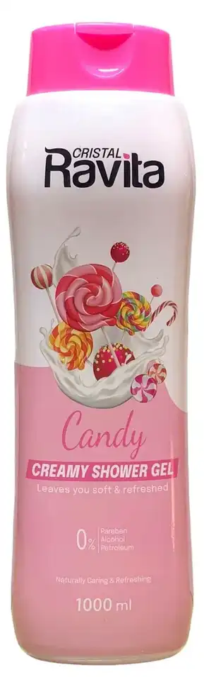 Cristal Ravita Candy Creamy Shower Gel, 1000ml