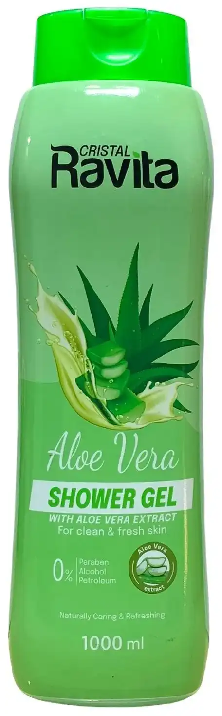 شاور جل كريستال رافيتا  بالصبار، 1000 مل .