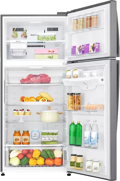 LG No Frost Refrigerator, 506L, 2 Doors, Digital Screen, Inverter, Silver, GN-H722HFHL