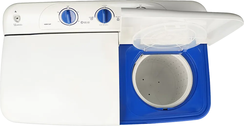 Passap Half-Automatic Washing Machine, 10 Kg, Pump, White*Blue, WMH10ABP