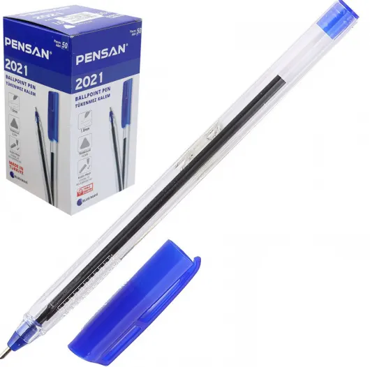 Pensan Ballpoint Pen, 1.0 mm, Blue, 2021