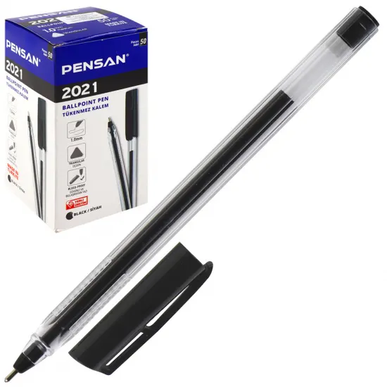 Pensan Ballpoint Pen, 1.0 mm, Black, 2021