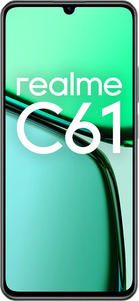 Realme C61 Dual SIM, 256GB Memory, 6GB RAM, 4G LTE, Dark Green