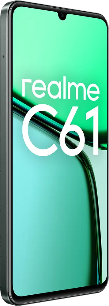 Realme C61 Dual SIM, 256GB Memory, 6GB RAM, 4G LTE, Dark Green