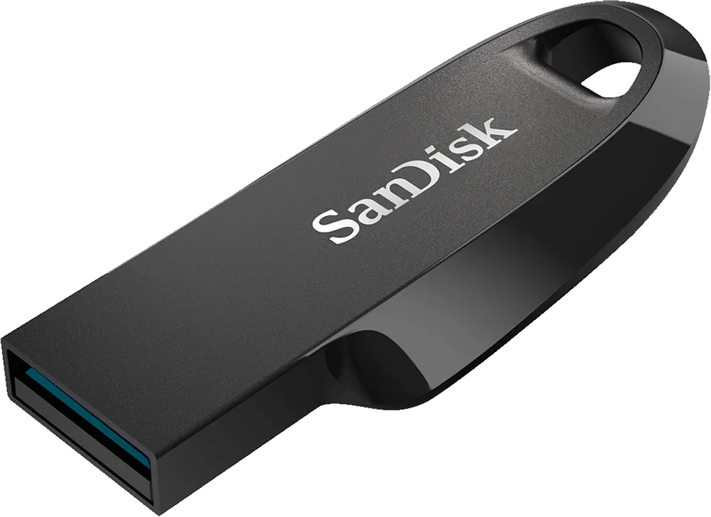 SanDisk Ultra Curve Flash Drive, 128GB, USB 3.2, Multi Color, SDCZ550-128G-G46