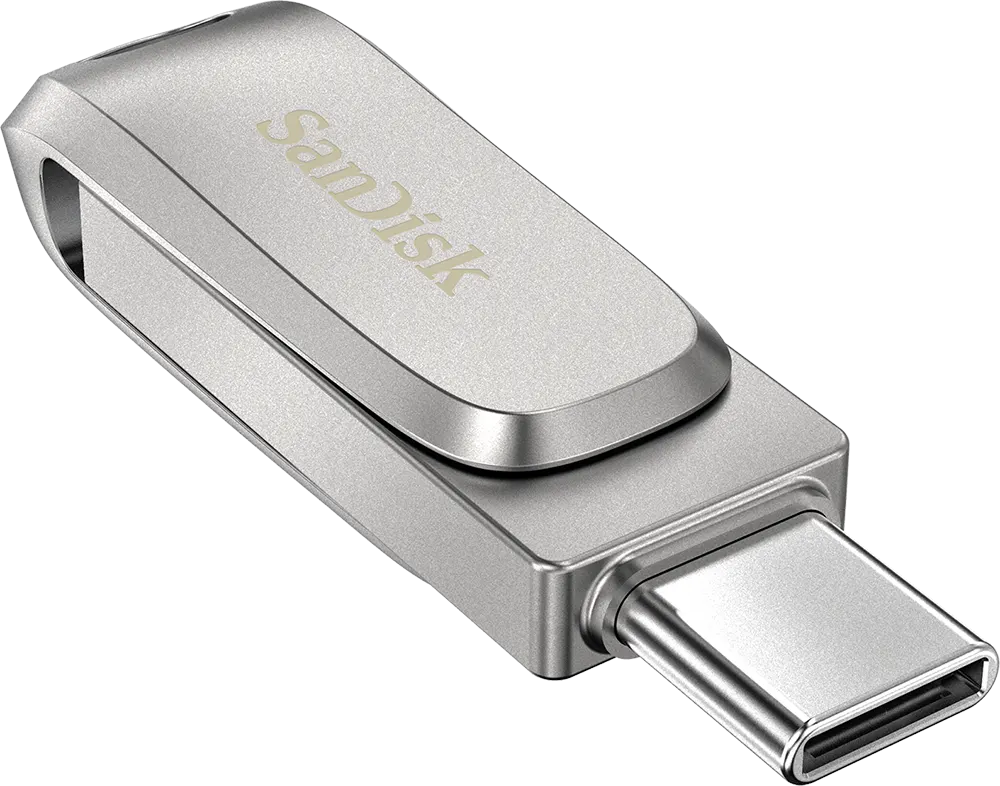 SanDisk Ultra Dual Luxe Flash Drive, 32GB, USB 3.2, USB -Type-C, Multi Color, SDDDC4-32G-G46