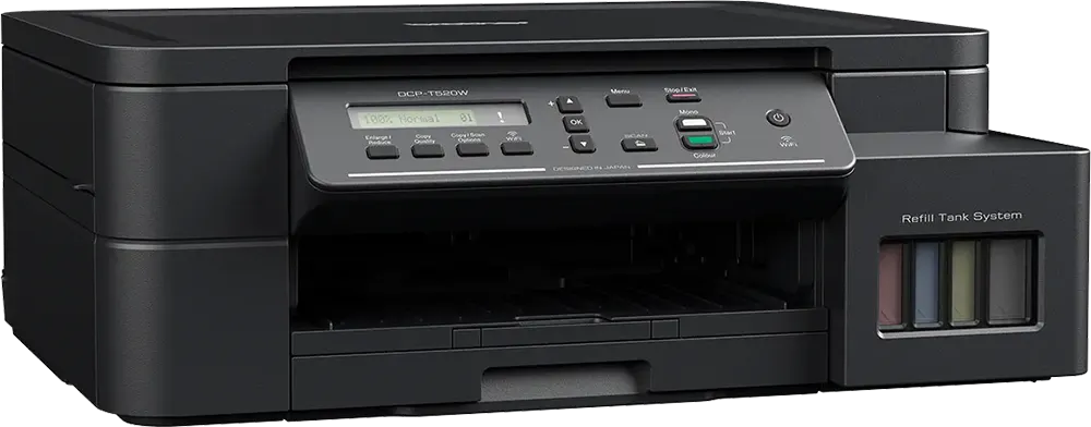 Color Inkjet Multi-Function Brother Printer, Wi-Fi, Black, DCP-T520W