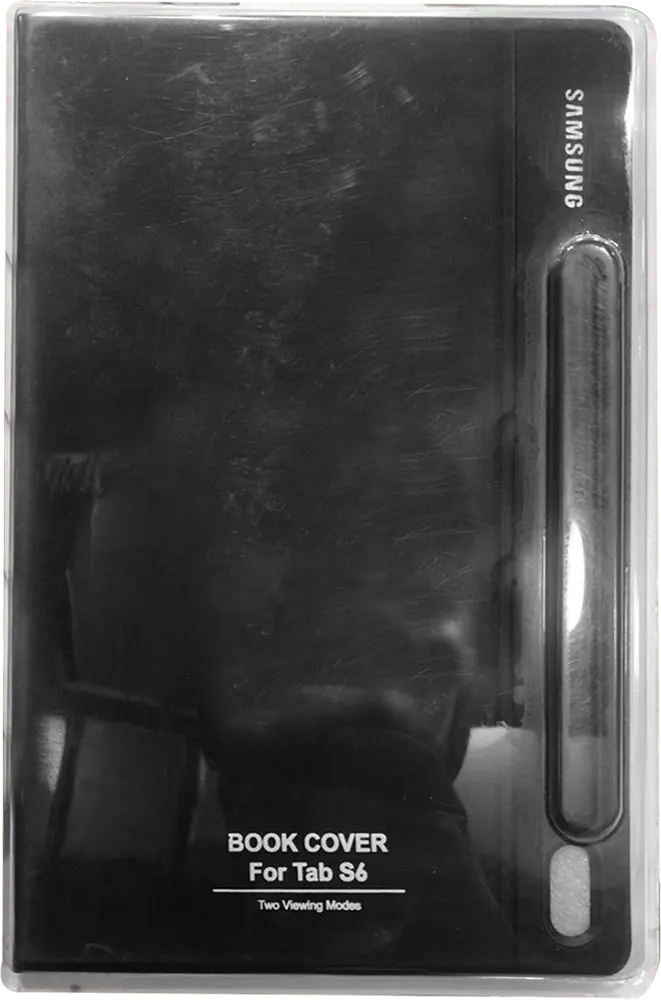 جراب تابلت سامسونج جلاكسي تاب S6 ، جلد، اسود