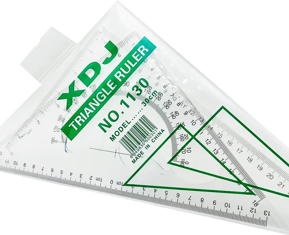 Set of 2 Triangle, Clear, 30 cm, KJ-1130