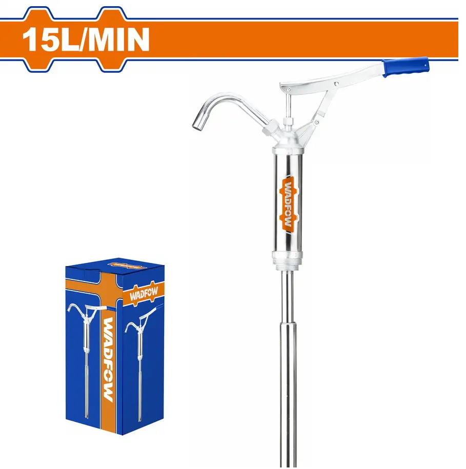 WADFOW Manual Water and Oil Pump, 15L, Removable Hose, WHY2515