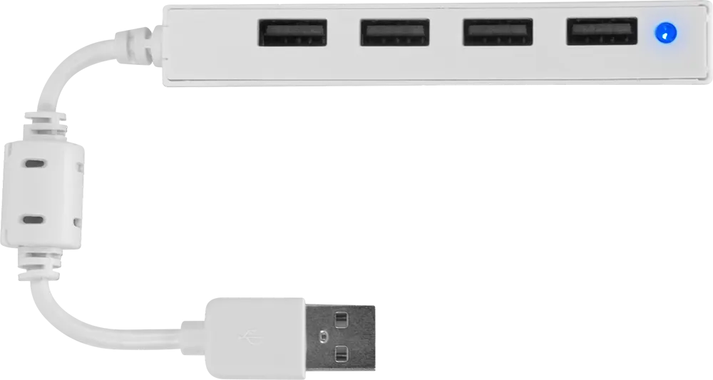 Speedlink Snappy Slim USB Hub, 4-Port, USB 2.0, White, SL-140000-WE