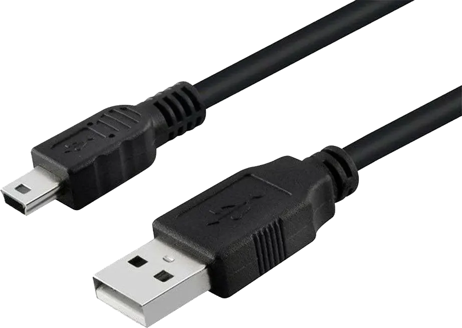 E-Train Cable, USB To Mini 5 Pin, 1.5M, Black, DC052