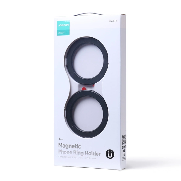 Joyroom Magnetic Phone Ring Holder, Black , Mag-M1