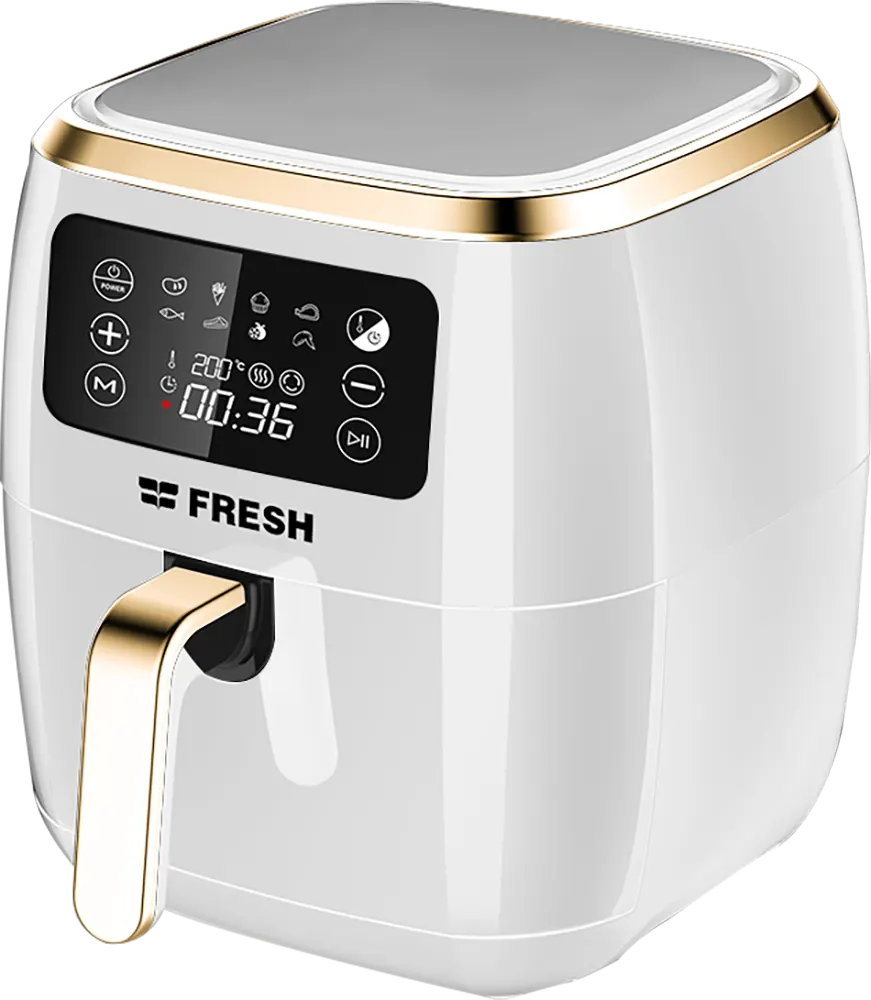 Fresh Air Fryer without Oil, 1800 Watt, 7 Liters, Digital Display, White, FAF-D1800W