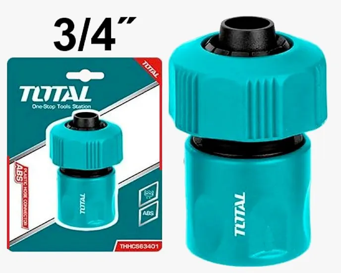 Total Tools Plastic Hose Connector, 3-4 Inch, THHCS63401