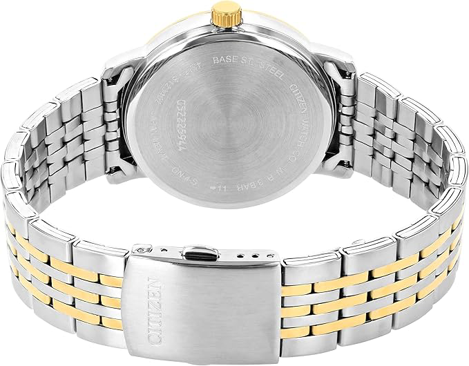 Citizen Men's Watch, Stainless Steel Strap with Gold Plating , Silver , DZ0044-50H