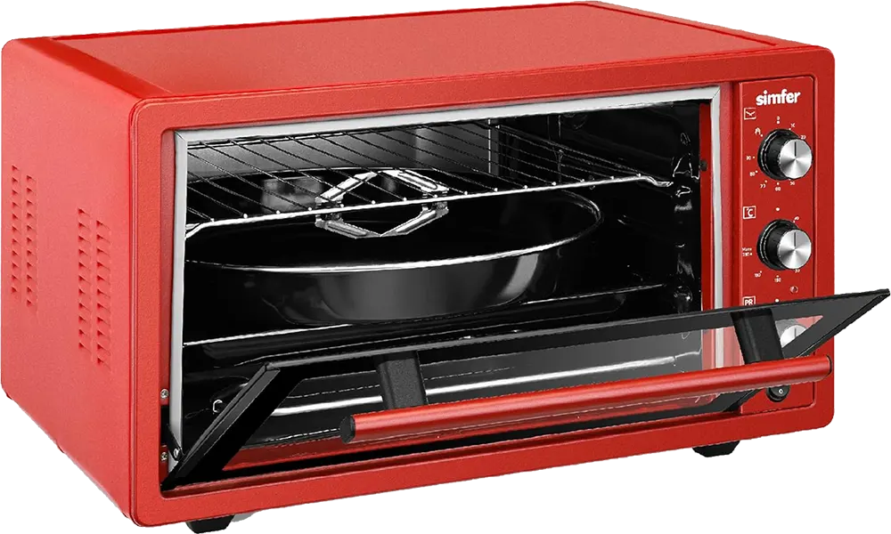 Simfer Electric Oven, 45 Liters, Grill, 1400 Watt, Fan, Grill, Red, 1215135