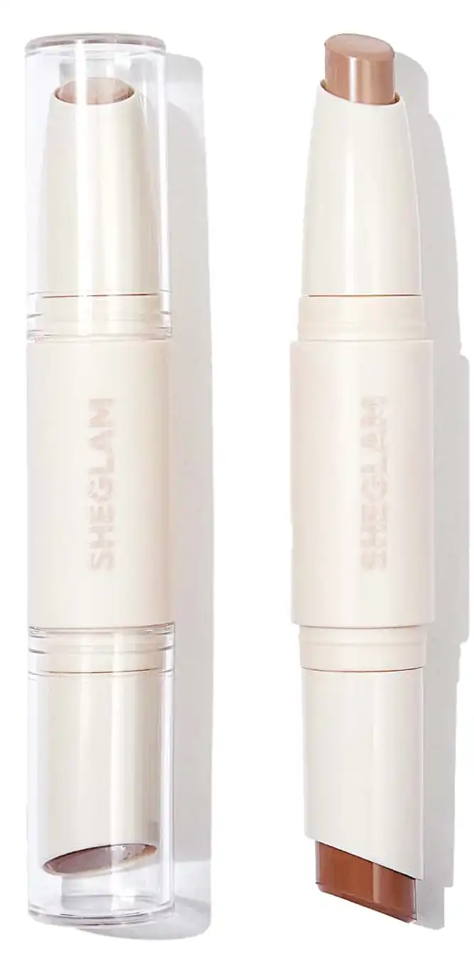 SHEGLAM COLOR & SCULPT STICK 2 IN 1 CONTOUR AND HIGHLIGHTER, MOCHA & CHAMPAGNE