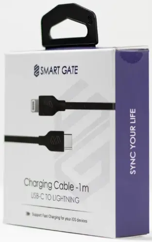 Charging Cable Smart Gate, USB-C TO Lightning, 1M ,Black, SGCA-PCLF100B