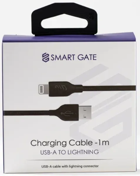 Smart Gate, Charging Cable, 1M, USB-C To USB,C 60W SGCA, Black,PALS100B,