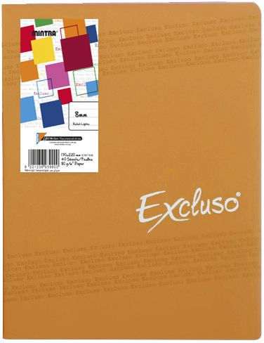 كشكول دبوس اكسكلوزو 40 ورقة مسطر من منترا