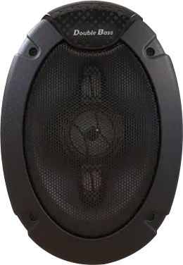 Double Bass Car Speaker, Oval, Black, DBS6925